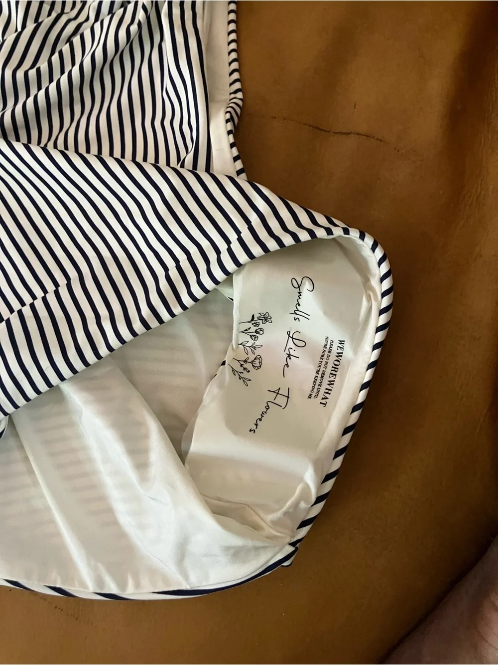 WeWoreWhat Navy & White Striped Halter Top - Picture 6 of 6